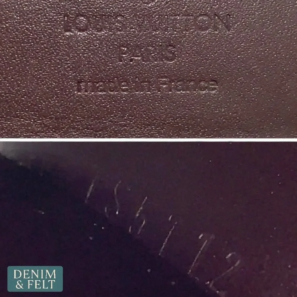 Louis Vuitton Vernis 4 Key Holder Amarante Monogram‎ Patent Leather Wallet